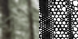 A GIF shows how blurring the source image smooths out the density transitions.